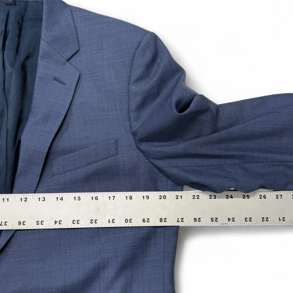 J Crew Thompson Blue Wool Blazer Jacket Suit Separate Mens 42L‎